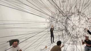 Miami Art Museum Installation of LargeScale Work by Tomás Saraceno [upl. by Milurd]