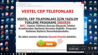 Vestel Venüs V5 Yazılım Yükleme [upl. by Niraa617]