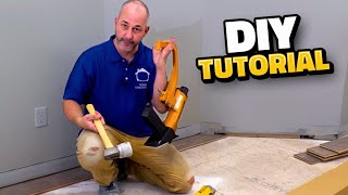 How To Install Engineered Hardwood Flooring [upl. by Chassin]