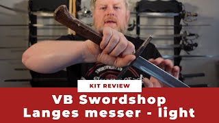 Review  Viktor Berbekucz langes messer for HEMA light version [upl. by Ynohtnael935]