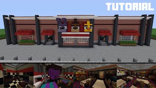 Minecraft Tutorial How To Build Freddy Fazbears Pizza Restaurant Part 1 [upl. by Cob915]