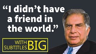 Ratan Tata Award Winning Speech with BIG Subtitles [upl. by Dnomad934]