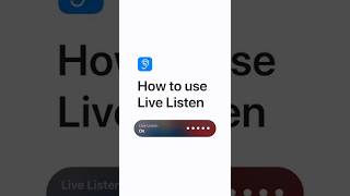 How to use Live Listen — Apple Support [upl. by Haisi]