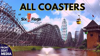 All Coasters at Six Flags Great Adventure  OnRide POVs  Front Seat Media [upl. by Leirad884]