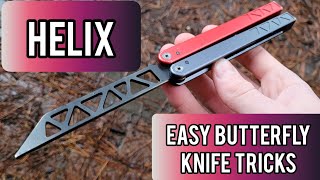 Butterfly Knife Tricks for Beginners 145 Half Orbit [upl. by Arakihc745]