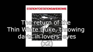 Station to Station  David Bowie  Lyrics [upl. by Enra]