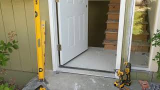 Jeld Wen Front Door Installation  Really crappy products and craftsmanship PART 1 [upl. by Audrye]