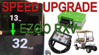 EZGO RXV Speed Upgrade  Navitas TAC 20 Controller Installation and Review [upl. by Heriberto]