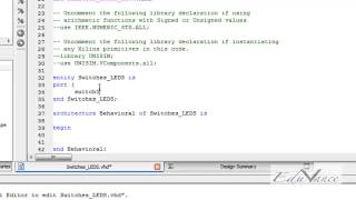 VHDL Lecture 3 Lab1 Switches LEDs Explanation [upl. by Bonny]