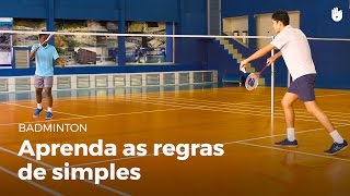 Aprenda as regras de simples  Badminton [upl. by Repsaj]