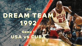 The USAs Dream Team v Brazil  Mens Basketball  Barcelona 1992 Replays [upl. by Hewes]