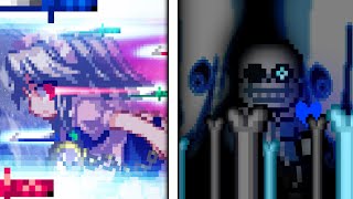 13 Sans VS Sakuya  Sprite Animation [upl. by Hewart]