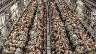 Paratroopers Static Line Jump From C17 [upl. by Jorgenson]