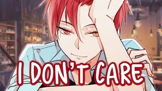 「Nightcore」→ I Don’t Care ♪ Ed Sheeran amp Justin Bieber LYRICS ✔︎ [upl. by Alleoj]