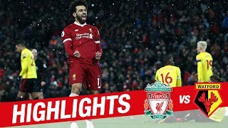 Highlights Liverpool v Watford  Sensational Salah scores four at Anfield [upl. by Hayila865]