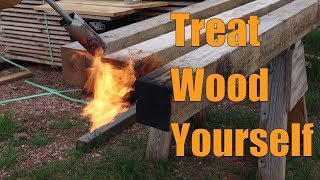 Treat Wood Yourself  How to Treat Wood Against Rot [upl. by Bounds]