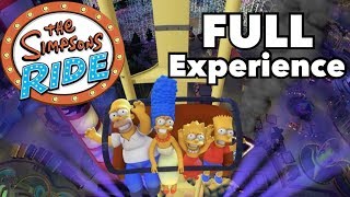 Simpsons Ride  Full Experience at Universal Studios Florida [upl. by Lisha]