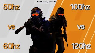 50Hz vs 60Hz vs 100Hz vs 120Hz  CSGO [upl. by Maclay810]