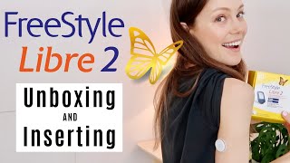 Freestyle Libre 2 Unboxing  Insertion  Shes Diabetic [upl. by Onofredo]