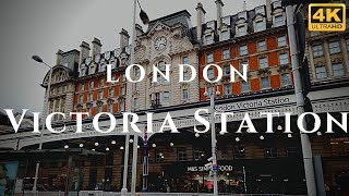 London Victoria Station Walk Through England 4K [upl. by Drol]