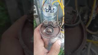 How to wire AC Capacitor blue brown and yellow or red wires ac not cooling SOLVED [upl. by Assirram]