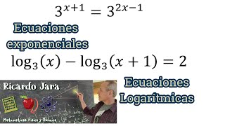 Ecuaciones Exponenciales y Logarítmicas [upl. by Julius801]