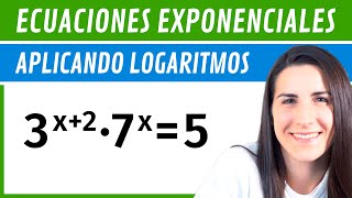 ECUACIONES EXPONENCIALES aplicando LOGARITMOS ✅ [upl. by Tania]