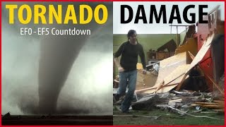 Tornado Damage Countdown EF0 to EF5 [upl. by Aiuhsoj]