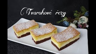 Tvarohové řezy  Videorecept  Dvě v troubě  CZSK HD recipe [upl. by Lladnarc]