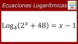 ECUACIONES LOGARÍTMICAS  Ejercicio 13 [upl. by Asennav176]