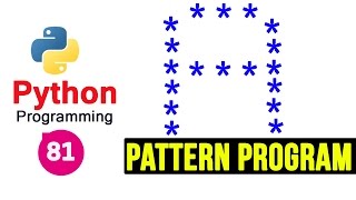 Python Pattern Programs  Printing Stars  in A Shape [upl. by Reinhardt635]