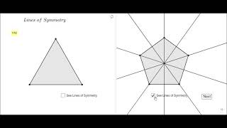 Regular Polygons Lines of Symmetry [upl. by Noirb]