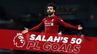 Fastest to Fifty  Mo Salahs first 50 Premier League goals for Liverpool [upl. by Correy]