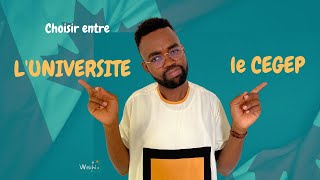 Comment choisir entre le Cégep et lUniversité [upl. by Brader]