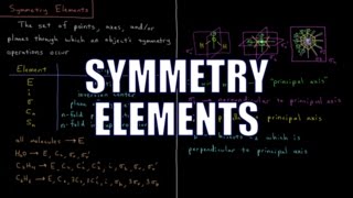 Quantum Chemistry 123  Symmetry Elements [upl. by Pogah]