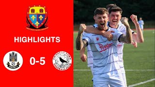 Caerleon 05 Cwmbrân Town  Gwent FA Senior cup  Quarter final highlights [upl. by Selway]