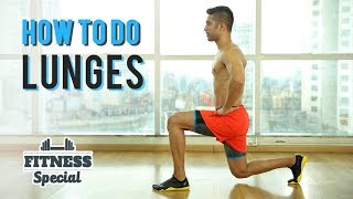 How To Do A LUNGE  Lunges for BEGINNERS  FITNESS SPECIAL  WORKOUT VIDEO [upl. by Berni]