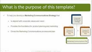 Marketing Communications Plan Template [upl. by Carmelina]