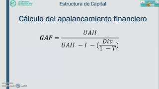 CÁLCULO DE LOS GRADOS DE APALANCAMIENTO [upl. by Crandale]